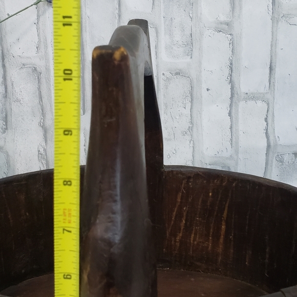 Large Antique 19th Century Chinese Wooden Rice Bucket - Picture 8 of 14